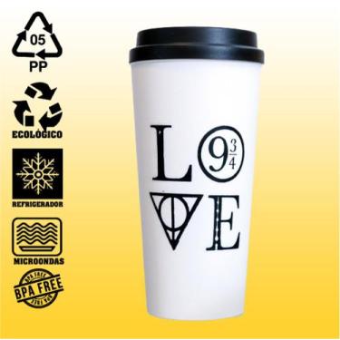 Imagem de Copo Bucks 600ml Personalizado Harry Potter  - Love - 4F Brindes