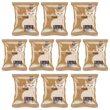 Imagem de Areia Higiênica Biodegradavel 20kg Mandioca para Gatos Mndiocat Extra Fina