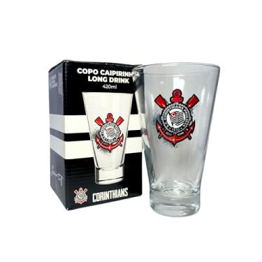 Imagem de Copo de Vidro com Logotipo do Corinthians, 420 ml