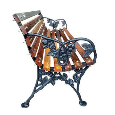 Imagem de Banco de madeira para jardim cafe 120 cm - MOVEIS IMPERADOR