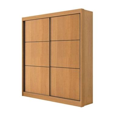 Imagem de Guarda Roupa Santorini Solteiro 2 Portas 3 Gavetas 100 MDF D Doro Móveis
