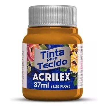 Imagem de Tinta Para Tecido Fosca Acrilex 37ml 1 Unidade Artesanato Fixação Frio Alta Cobertura – Fixação a Frio e Alta Cobertura Com Acabamento Fosco, Este Kit É A Escolha Perfeita Para Quem Busca Qualidade (Siena Natural 539)