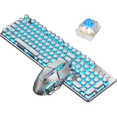 Imagem de Teclado Para Jogos Mechical Desktop Laptop Teclado Para Jogos Com Fio D Mouse Teclado De Computador Dedicado Para Pc Para Jogos Com Windows, Color Light-keyboard Mouse