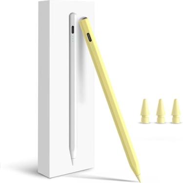 Imagem de Caneta Stylus para iPad 2024-2018, Rejeição de palma para iPad Pencil, Sensibilidade de inclinação, Funciona para iPad Air M2/5-3, iPad Pro M4/13/12,9"/11", iPad 10-6º, iPad Mini A17 Pro/6/5º