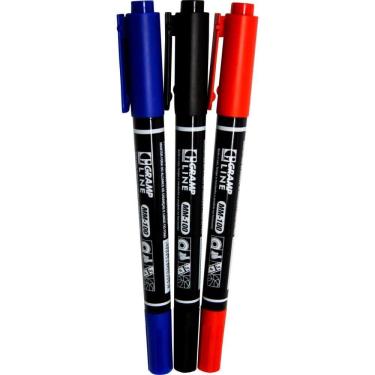 Imagem de Marcador Permanente 1.0mm MM-100 Multiuso 03Cores Gramp Line