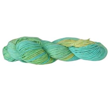 Imagem de Fio de mistura de lã de seda - fio de seda merino, peso esportivo/DK | 200 jardas tingidas à mão | 100 g x 1 contagem | 100 gramas | Mississipi | Luxuosamente macio e forte para projetos de tricô e