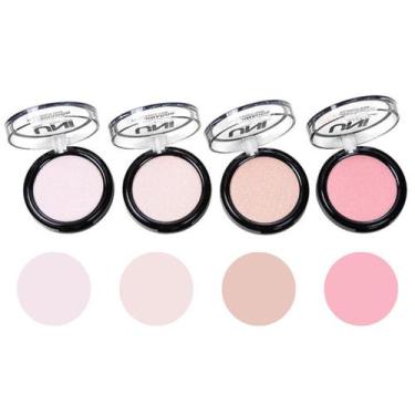 Imagem de Maquiagem Blush Iluminador Facial Efeito radiante Intenso alta pigment