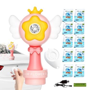 Imagem de Máquina de Bolhas para Crianças | Brinquedo de Bolhas | Aspersor de Espuma Recarregável com LEDs para Piscina Banho Aniversário Jardim