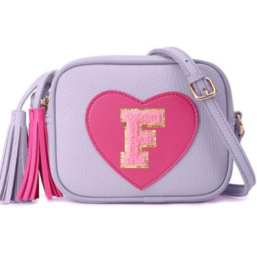 Imagem de OYLOLA 3, 4, 5, 6, 7, 8 anos de idade, presente de aniversário para meninas, bolsa infantil para meninas, bolsa tiracolo para meninas, Roxa