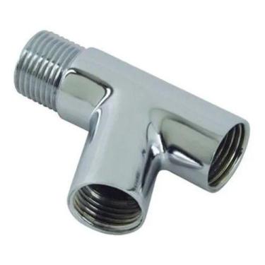 Imagem de Adaptador Junção Y Ducha Higiênica Filtro 1/2 Metal Cromado - ROADY, P