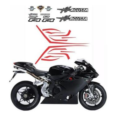 Imagem de Kit Adesivo Compatível Mv Agusta F4 2014 Preta Completo 013 - SPTS