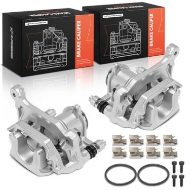 Imagem de A-Premium Conjunto de pinça de freio a disco com suporte compatível com veículos Mitsubishi - Outlander 2017-2020, Eclipse Cross 2018-2020/2022, Outlander PHEV 2018-2022 - traseira esquerda e direita