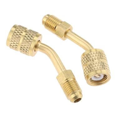 Imagem de predolo 2 peças adaptadores R410 acessórios para carro cobre acessórios profissionais acoplador peça de reposição para refrigeração ar condicionado