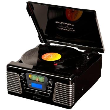 Imagem de Toca-Discos Vinil Retrô Autorama Preto 33.836 - Classic