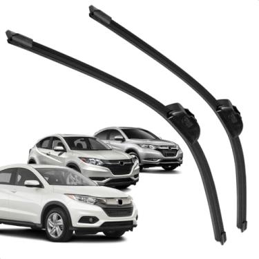 Imagem de Par Palheta Dianteira Limpadora De Para Brisa Hrv 2015 A 2018 De Silicone