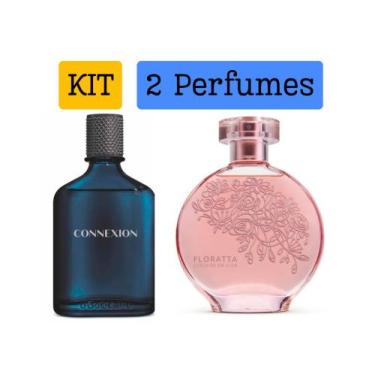 Imagem de Kit 1 perfume Connexion + 1 Perfume Floratta Cerejeira - Mais vendido 