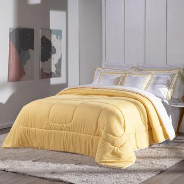 Imagem de Jogo Edredom Queen Extra Macio 400 Fios Dupla Face 5 Peças de Puro Con