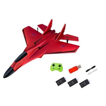 Imagem de Kokiya Kit prático de avião planador RC, sacola de brindes, presentes de aniversário, lembrancinhas divertidas para festa, versátil para crianças, Vermelho