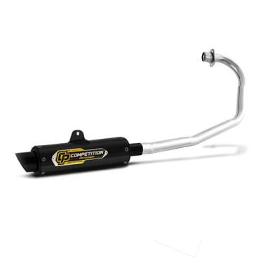 Imagem de Escapamento Moto Honda Titan 160 Pro Tork Competition Curva Cromada Al