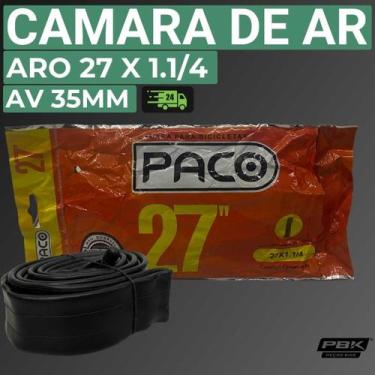 Imagem de Câmara de Ar para Bicicleta Aro 27 X 1.1 4 AV 35mm Paco