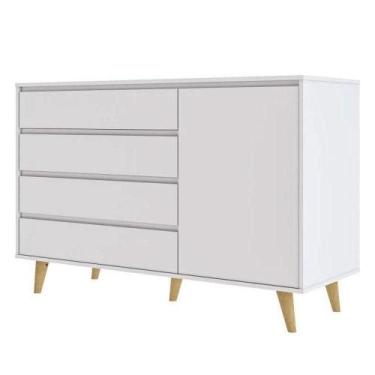 Imagem de Cômoda Infantil Gran Lorena Branco Acetinado - Carolina - CAROLINA BAB