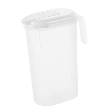 Imagem de IEUDNS Jarra com tampa para porta de geladeira, jarra de água transparente multiuso, portátil, chaleira de água fria, de para leite, limonada e bebida, 2.2l