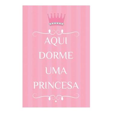 Imagem de Quadro Placa Decorativa Infantil Princesa C03 - D'Rossi - DRossi