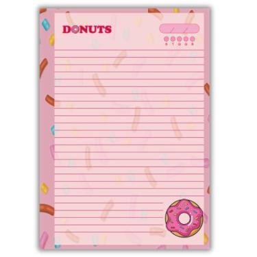 Imagem de Refil de fichário 80 folhas universitário 20x28cm Donuts pautado decorado
