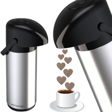 Imagem de Jarra Garrafa Térmica Bule Inox E Jarra Colorida Ampola Interna Vidro Tereré Chimarrão Café Leita água Quente Cor:garraf