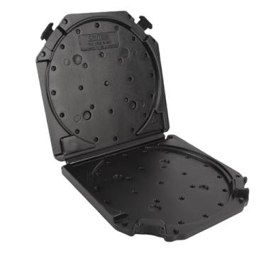 Imagem de Fockety Caixa de Armazenamento de Bobina de Fita Vazia de 7 Polegadas, Estojo de Fita de Carretel de Plástico Com Papel de Etiqueta, para Fitas de áudio Universal de 7 Polegadas (Preto)