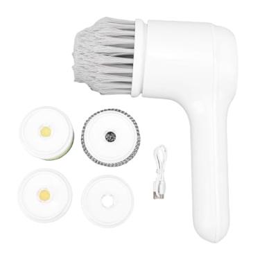 Imagem de Garosa Limpador de Piso de Lavador de Energia do Roticro Eletric Rotário Com 4 Cabeças de Escova IPX7 Impermenda 2 Velocidades Display LED para Grelha de Argamassa de Azulejo Cozinha