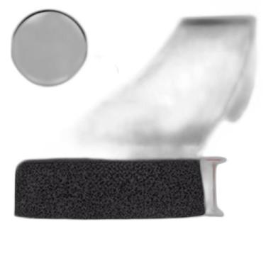 Imagem de Espuma Fita Adesiva Eva Borracha Vedação E=6Mmx10 Mts Preta - Leolud