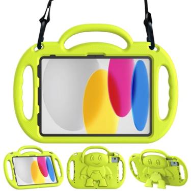 Imagem de TOEVEK Capa infantil para iPad 11ª geração (A16) 11 polegadas 2025 e 10ª geração 11 polegadas 2022 e iPad Air 11 polegadas 2025/2024 e Air 5ª/4ª geração e Pro 11, capa protetora durável com alça de