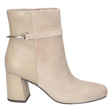 Imagem de Bella Vita botas femininas Quincy, Couro de camurça amêndoa, 6 X-Wide