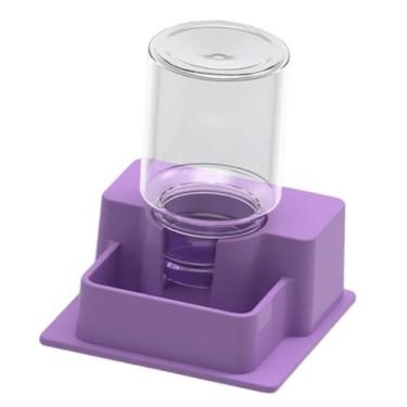 Imagem de IEUDNS Alimentador de répteis, acessórios de alimentação com garrafa, decoração de habitat, bebedouro para répteis, prato de água para tartarugas, lagartos, Roxo