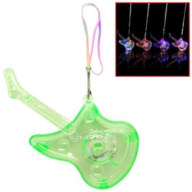 Imagem de Colar De Led Pisca Guitarra Super Festas Neon Iluminada XM21150GU - IT