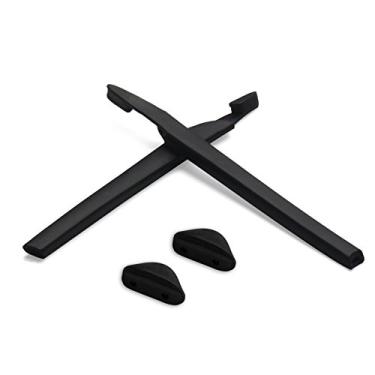 Imagem de Eye Opening Stuff Kits de borracha para substituição e nariz compatíveis com o braço da têmpora Oakley Crosslink Sweep - ajuste asiático preto