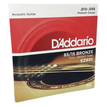 Imagem de Jogo De Cordas 013 Aço Violão Ez930 Daddario  85/15