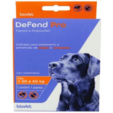 Imagem de Defend Pro Cães 21 a 40Kg Prevenção de Pulgas e Carrapatos em Cães - B