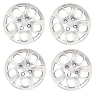 Imagem de Kit 4 Calota Aro 14 Compatível c/Roda Uno Way 2015 2016 - Prata