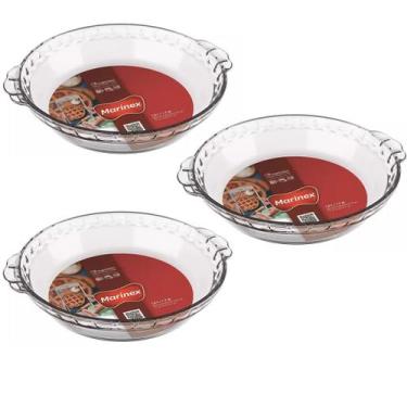 Imagem de Kit c/3 Forma Assadeira Filetada Grande 1,6L Marinex Nadir - Nadir Fig
