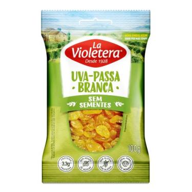 Imagem de Uva Passa Branca Sem Sementes La Violetera Pacote 100g