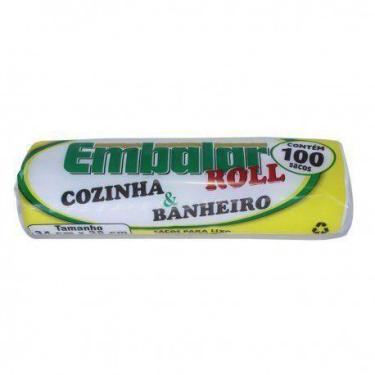 Imagem de Kit c/ 3 Sacos Lixo rolo banheiro e cozinha c/100un. cada. - Embalar 