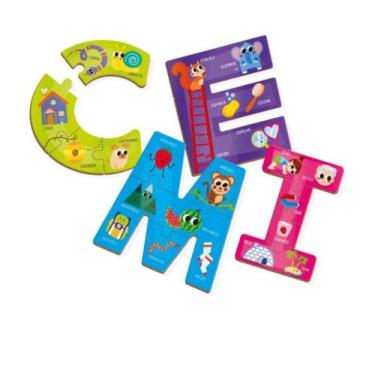 Imagem de Quebra Cabeça Do Alfabeto Gigante Brincadeira De Criança