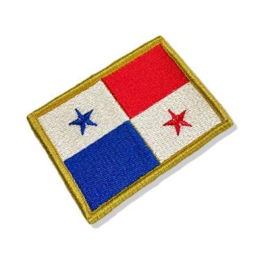 Imagem de BP0102-001 Bandeira Panamá Patch Bordado 7,5x5,0cm - BR44