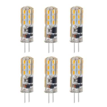 Imagem de ZTTCDI Lâmpada de LED G4, branco quente 2700K, 1,5 Watt CA/CC 12V baixa tensão Bi Pin base lâmpadas de paisagem, não regulável, lâmpada de halogênio 10W 20W substituição pacote com 6