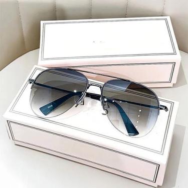 Imagem de Óculos De Sol Masculinos Estilo Aviador Com Lentes Grandes, Óculos De 