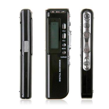 Imagem de Mini Gravador Voz Digital 8Gb Gravação Áudio Ideal Conversas