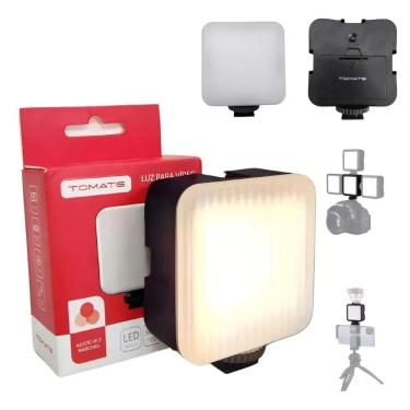 Imagem de Mini Luz Led Com Sapata Fria Para Câmeras E Gimbals