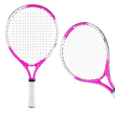 Imagem de Senston Conjunto de raquete de tênis infantil (43 cm) - Raquete de tênis júnior, moldura de alumínio leve, inclui capa